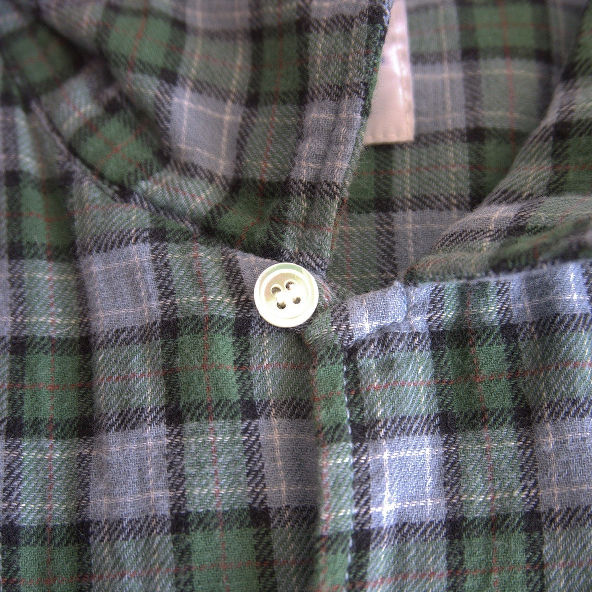 GOOD ENOUGH Open Collar Gradation Check Shirt Size M