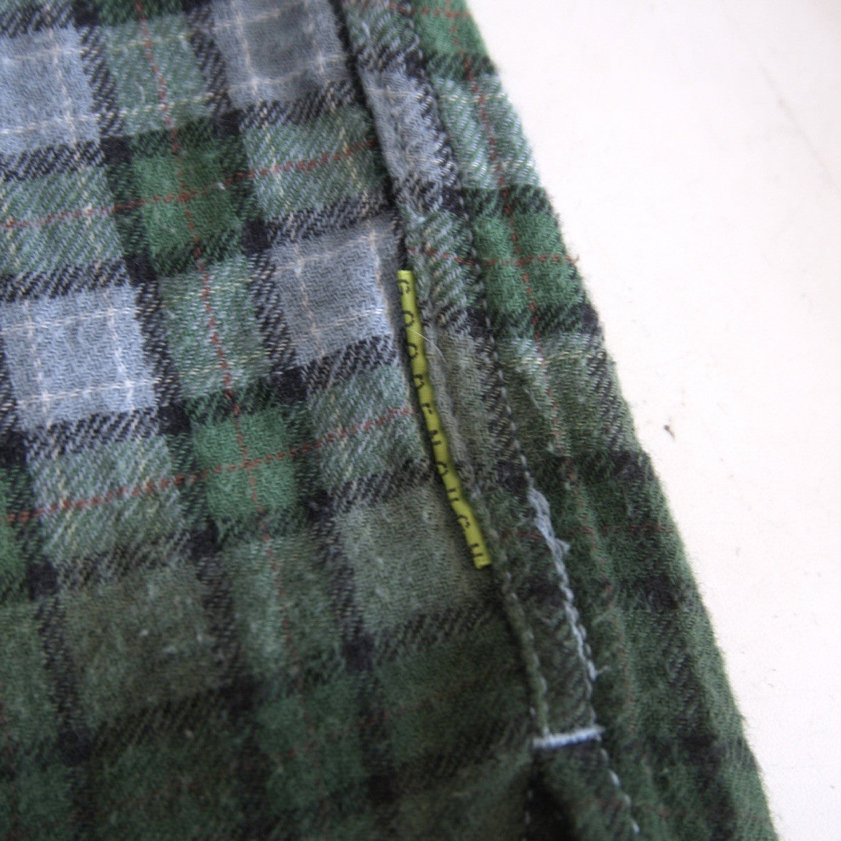 GOOD ENOUGH Open Collar Gradation Check Shirt Size M