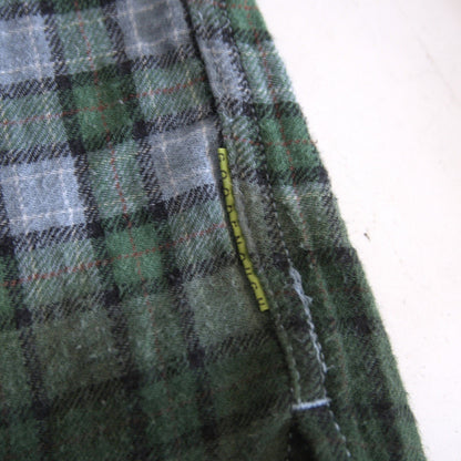 GOOD ENOUGH Open Collar Gradation Check Shirt Size M