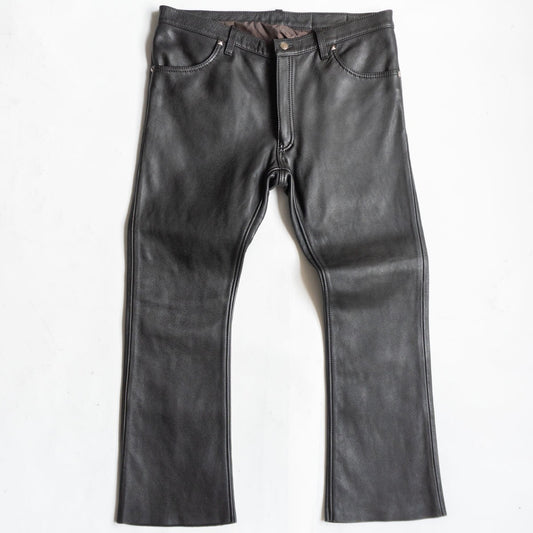 KADOYA HEAD FACTORY Leather Pants Black Size 40