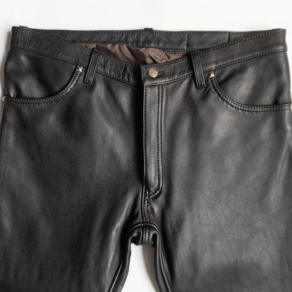 KADOYA HEAD FACTORY Leather Pants Black Size 40