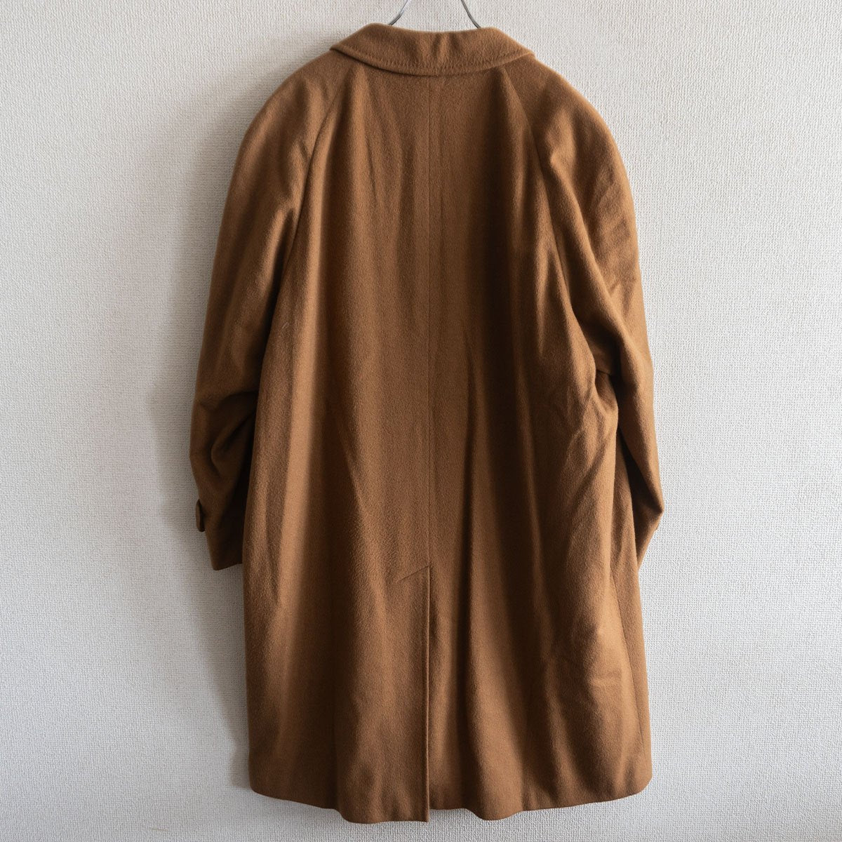 Aquascutum 100 Pure Cashmere Balmacaan Coat Brown Size 42