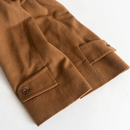 Aquascutum 100 Pure Cashmere Balmacaan Coat Brown Size 42