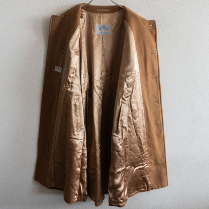 Aquascutum 100 Pure Cashmere Balmacaan Coat Brown Size 42