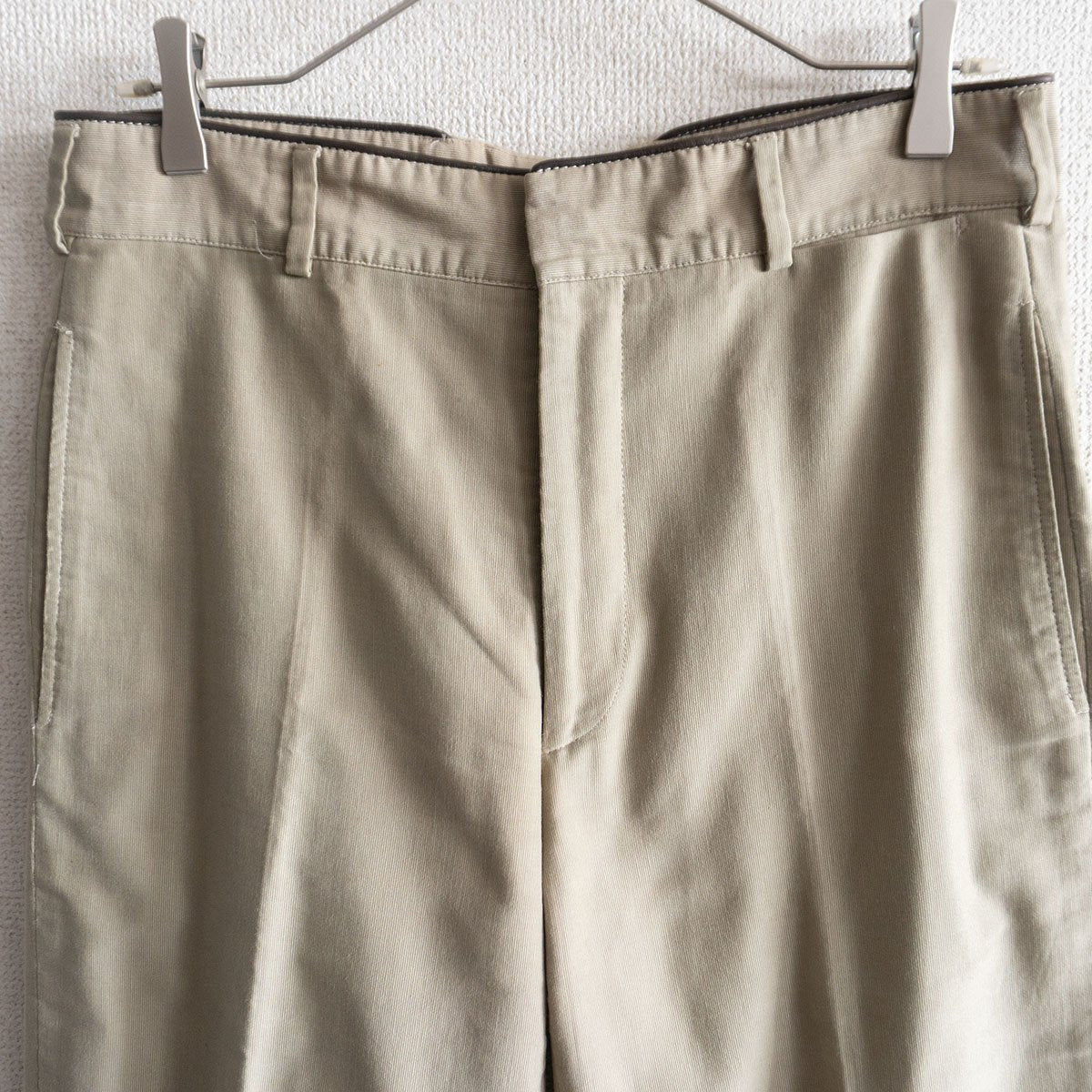 Hermes Leather-trimmed trousers Pants Green Size 50