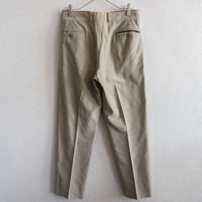 Hermes Leather-trimmed trousers Pants Green Size 50