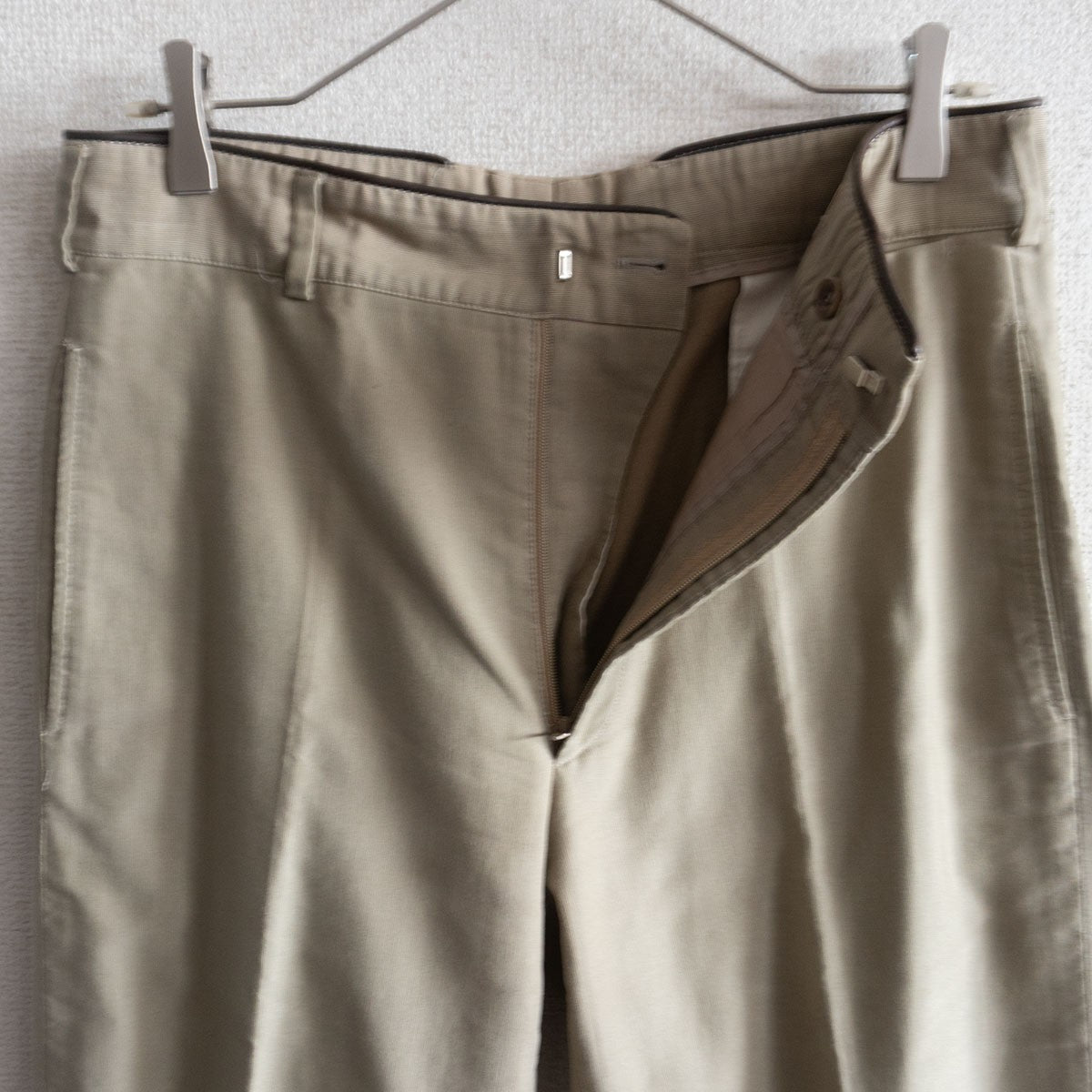 Hermes Leather-trimmed trousers Pants Green Size 50