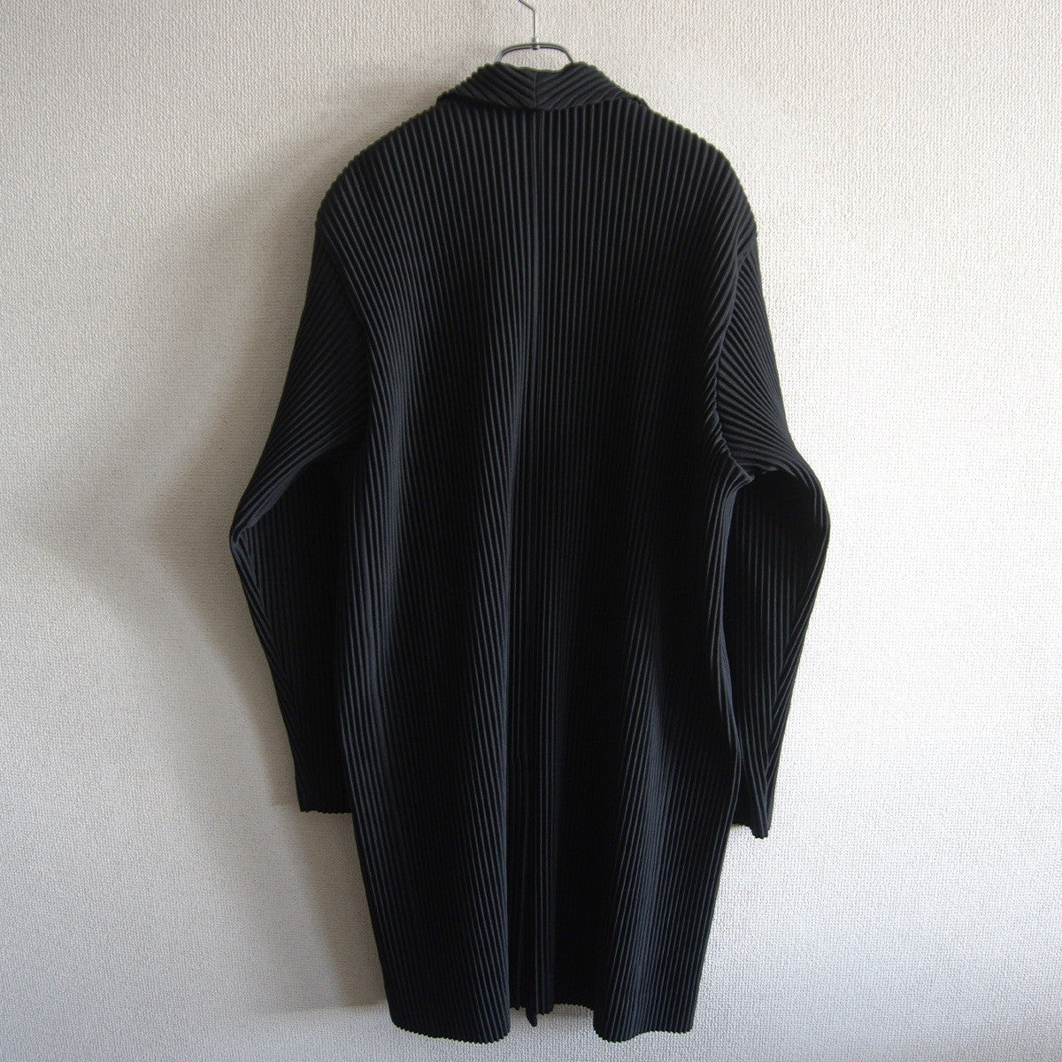 HOMME PLISSE ISSEY MIYAKE Pleated Coat Black Size L