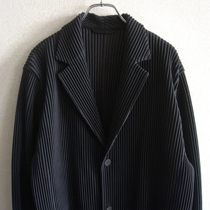 HOMME PLISSE ISSEY MIYAKE Pleated Coat Black Size L