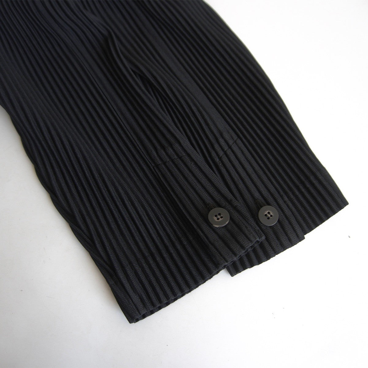 HOMME PLISSE ISSEY MIYAKE Pleated Coat Black Size L