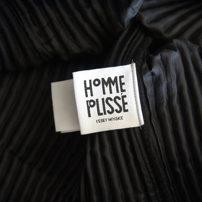 HOMME PLISSE ISSEY MIYAKE Pleated Coat Black Size L