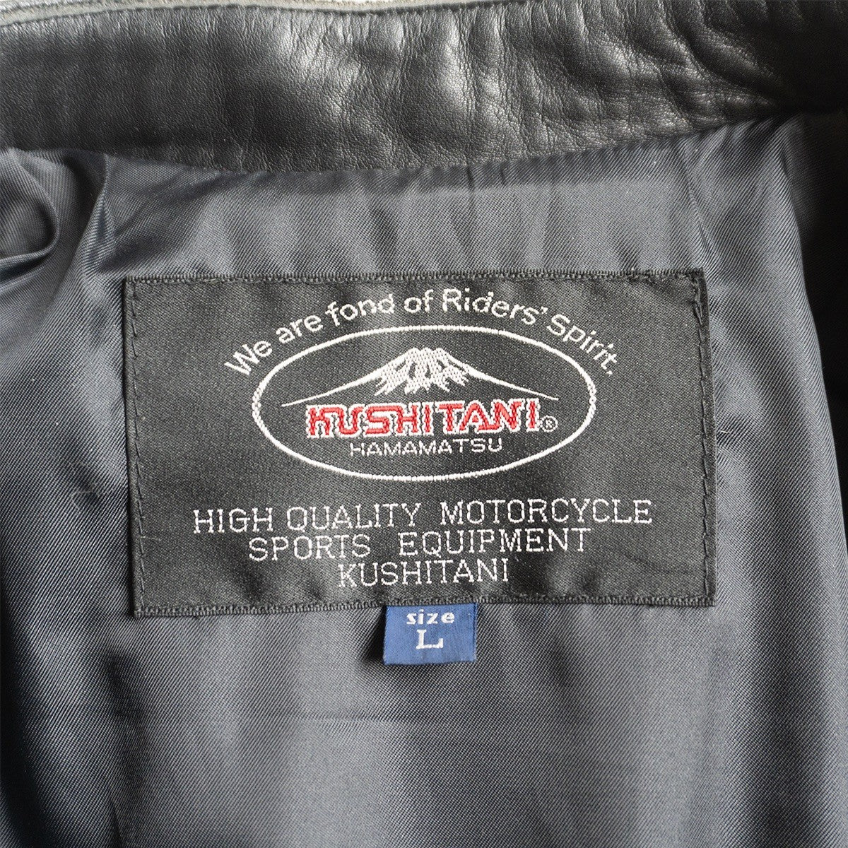 KUSHITANI Single Rider Leather Jacket Black Size L