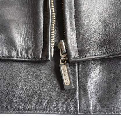 KUSHITANI Single Rider Leather Jacket Black Size L