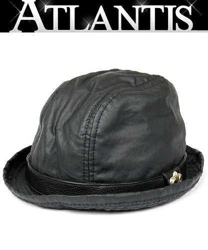 CHROME HEARTS Gunslinger BS Flare Oiled Cotton Fedora Size L