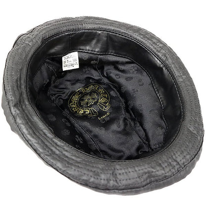 CHROME HEARTS Gunslinger BS Flare Oiled Cotton Fedora Size L
