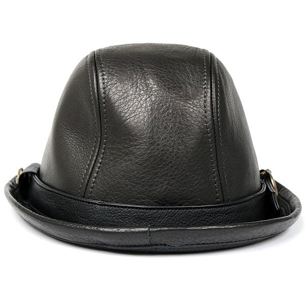 CHROME HEARTS Gunslinger BS Flare Leather Fedora Hat Size M