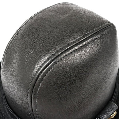 CHROME HEARTS Gunslinger BS Flare Leather Fedora Hat Size M