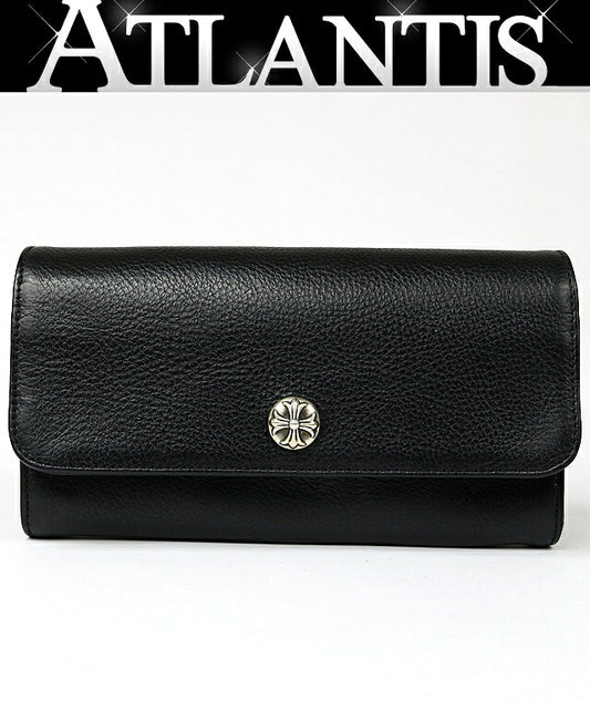 CHROME HEARTS JUDY Leather Long Wallet Black Size ONE SIZE
