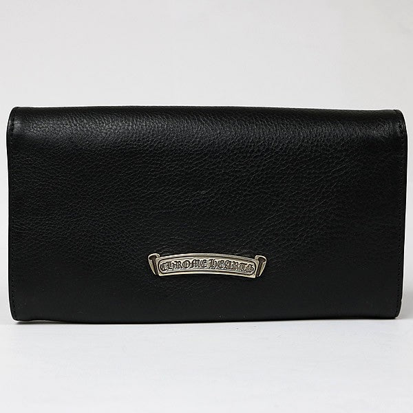 CHROME HEARTS JUDY Leather Long Wallet Black Size ONE SIZE
