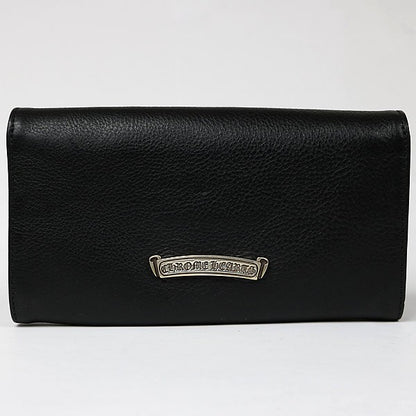 CHROME HEARTS JUDY Leather Long Wallet Black Size ONE SIZE