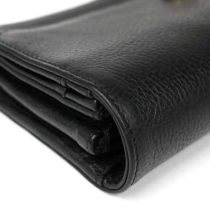 CHROME HEARTS JUDY Leather Long Wallet Black Size ONE SIZE