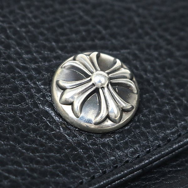 CHROME HEARTS JUDY Leather Long Wallet Black Size ONE SIZE