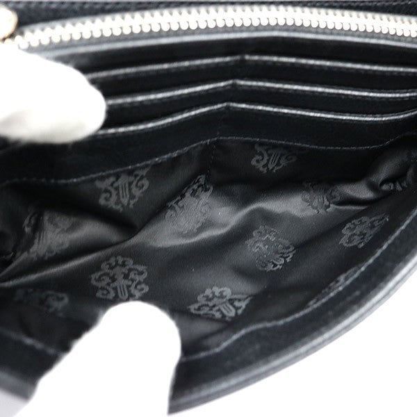 CHROME HEARTS JUDY Leather Long Wallet Black Size ONE SIZE
