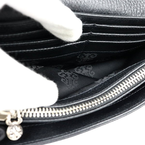 CHROME HEARTS JUDY Leather Long Wallet Black Size ONE SIZE
