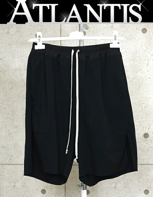 RICK OWENS 25FW Boxers Slit-Hem Cotton Shorts Size M