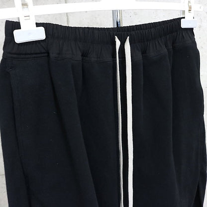 RICK OWENS 25FW Boxers Slit-Hem Cotton Shorts Size M