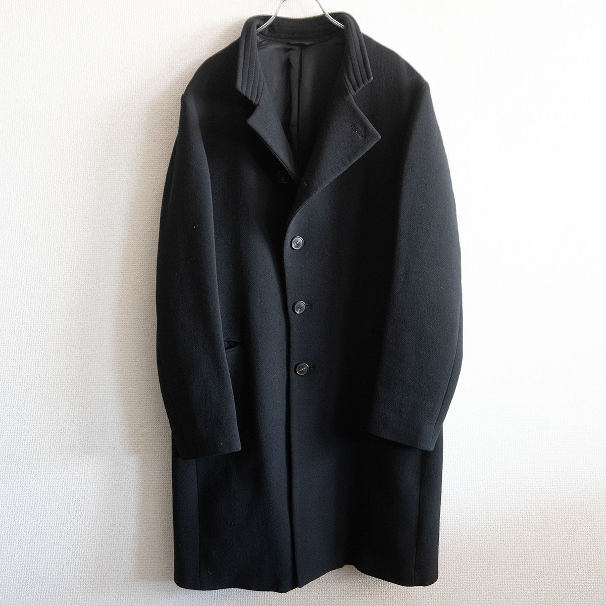 Armani Collezioni Wool Chester coat Black Size 52