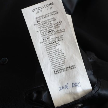 Armani Collezioni Wool Chester coat Black Size 52
