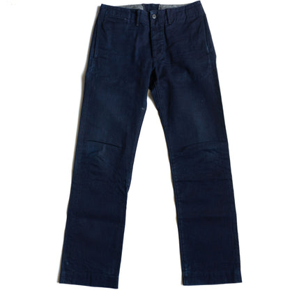 RRL Indigo Cotton Buckle Back Trousers Size 29