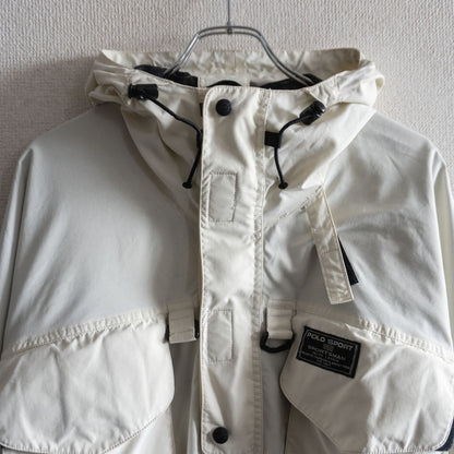 POLO SPORT 90s Fishing Anorak Jacket Ivory Size L