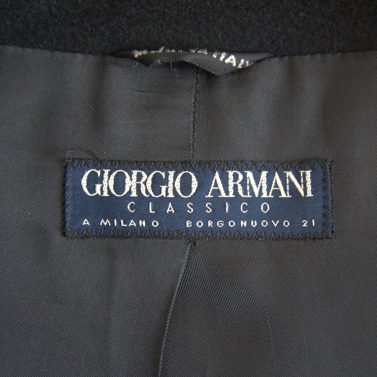 GIORGIO ARMANI 90s Classico Cashmere Half Coat Size M