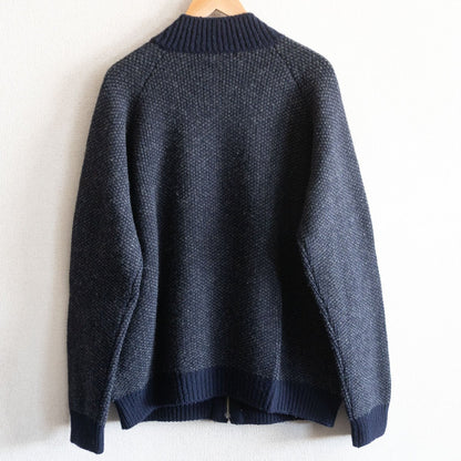 PAPAS PLUS Bird's eye knit jacket Size LL