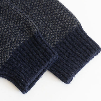 PAPAS PLUS Bird's eye knit jacket Size LL
