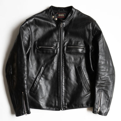 666 triple six Steerhide Mandarin Single Rider Jacket Size 40
