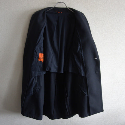 Barena Wool Tweed Chester Coat Blue Size 46