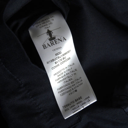 Barena Wool Tweed Chester Coat Blue Size 46
