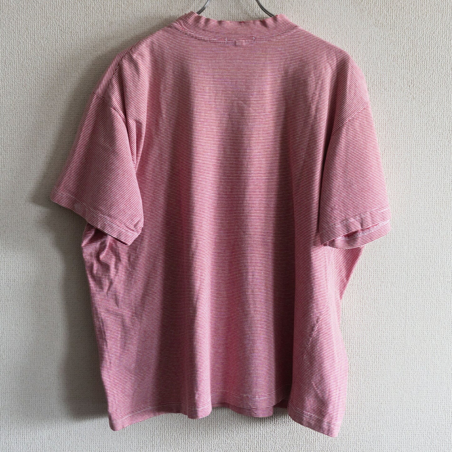 Stussy 80S Mock Neck Striped T-shirt Size L
