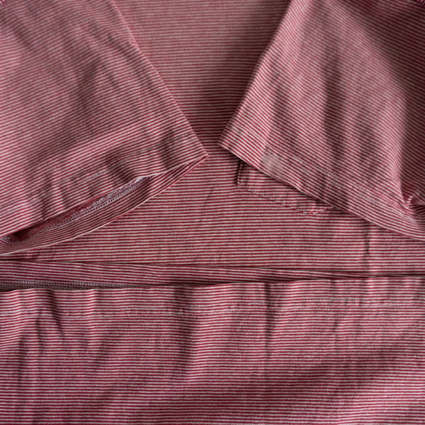 Stussy 80S Mock Neck Striped T-shirt Size L