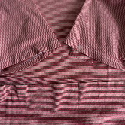 Stussy 80S Mock Neck Striped T-shirt Size L