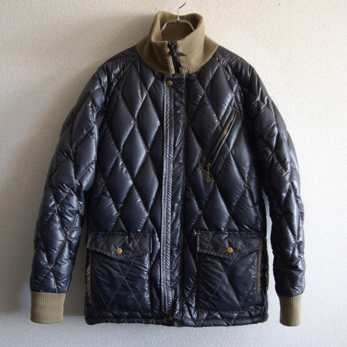 WEST RIDE Quilted Racer Down Jacket Blue Size L