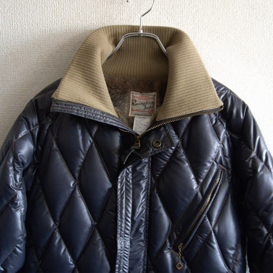 WEST RIDE Quilted Racer Down Jacket Blue Size L
