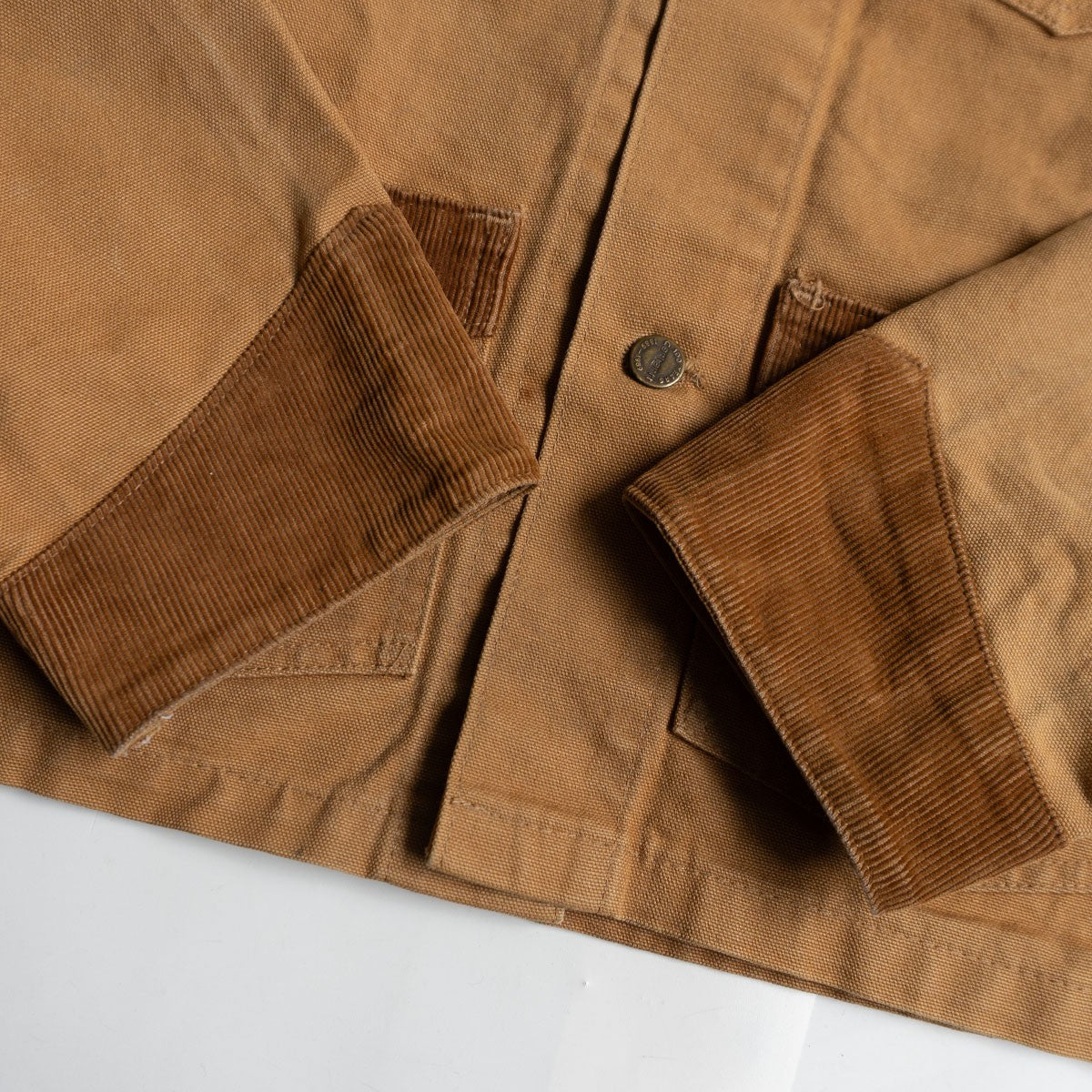 Carhartt 100 80s Corduroy Duck Chore Coat Brown Size 42