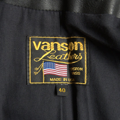 VANSON Single Motorcycle Jacket Size 40