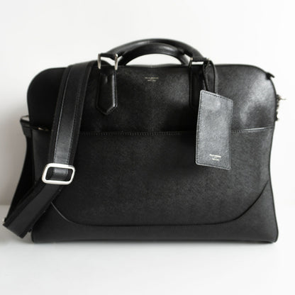 PELLE MORBIDA Convertible Briefcase Bag Black