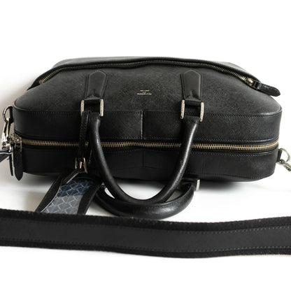 PELLE MORBIDA Convertible Briefcase Bag Black