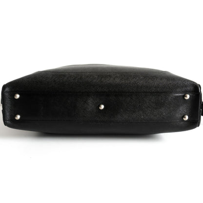 PELLE MORBIDA Convertible Briefcase Bag Black